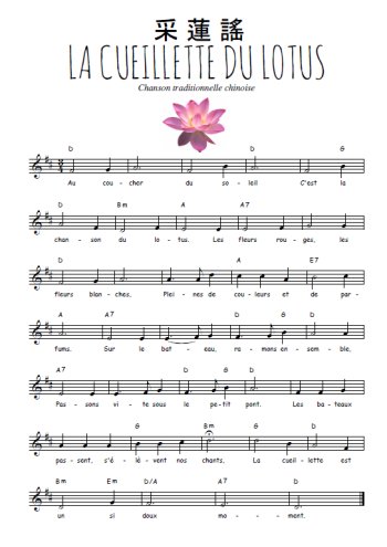 La cueillette du lotus